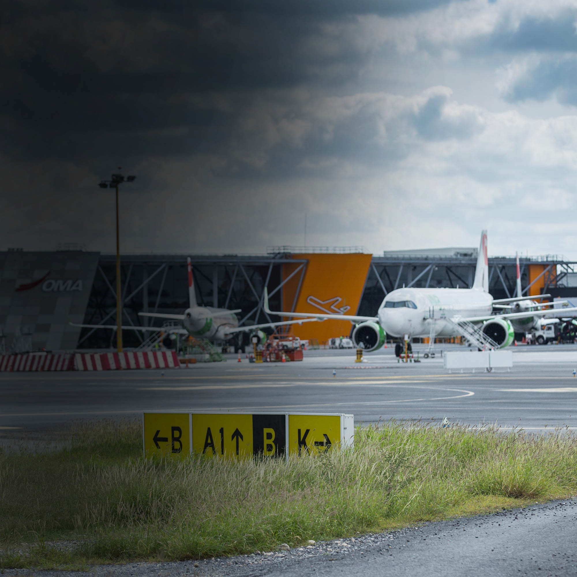 Tarmac d'un aéroport